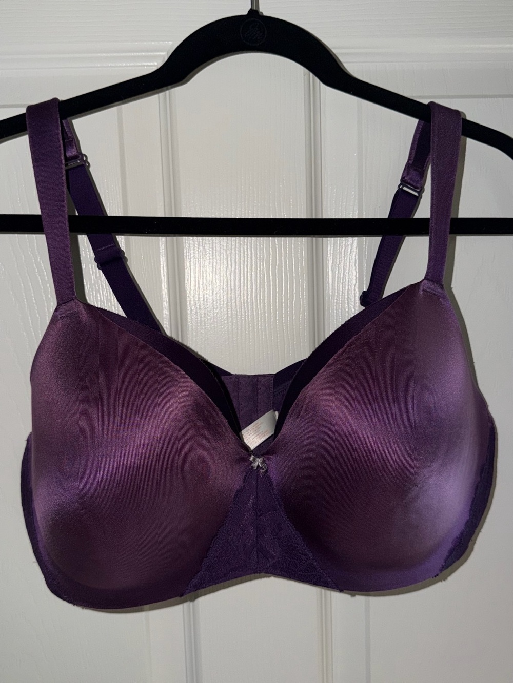 Cacique Lane Bryant Lace Bra 40DD Purple Full Coverage Underwire